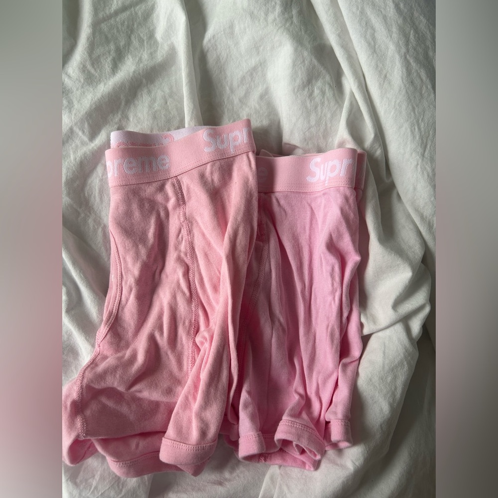 NWOT Supreme Hanes Boxers Pink